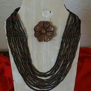 Beaded Multiple Loop Necklace